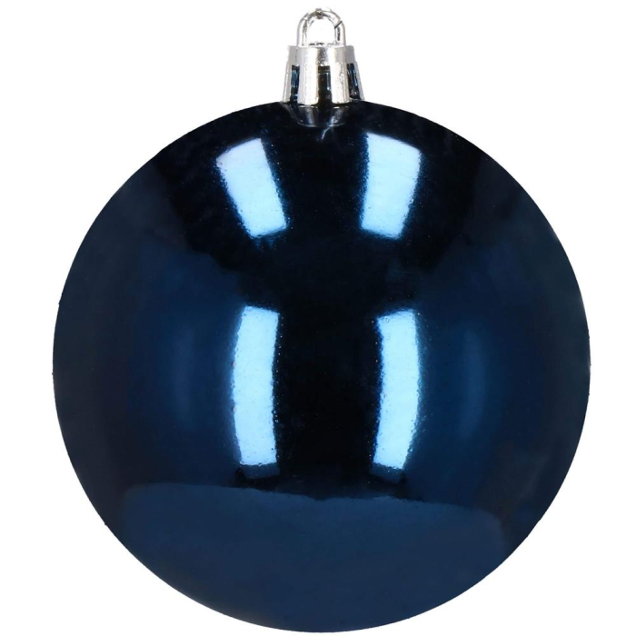 Set globuri de Craciun, 30 bucati, 6 modele, 8cm, albastru inchis [12]