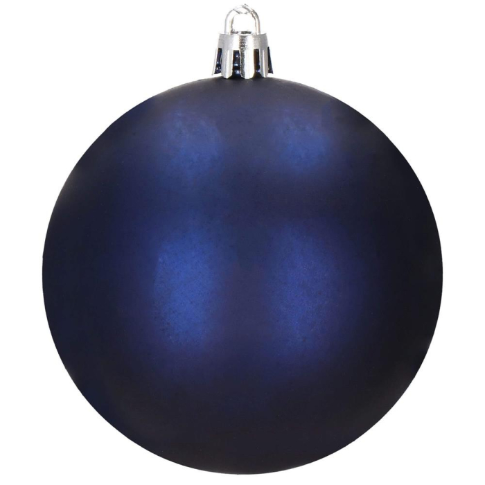 Set globuri de Craciun, 30 bucati, 6 modele, 8cm, albastru inchis [9]
