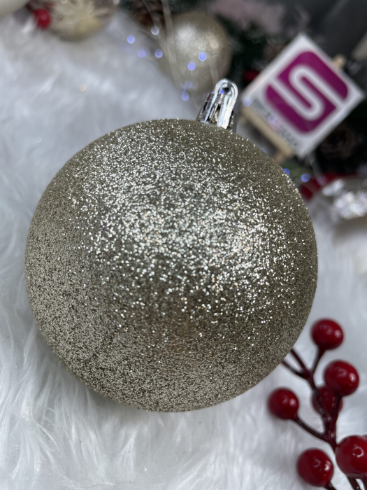 Set globuri de Craciun, 30 bucati, 6 modele, 8cm, auriu [14]