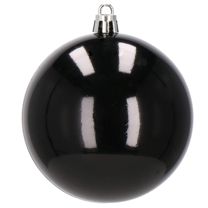 Set globuri de Craciun, 30 bucati, 8cm, 6 modele, negru [7]