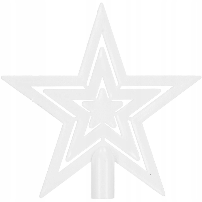 Set globuri si decoratiuni de Craciun, 100 piese, diverse dimensiuni cu stea, alb [5]