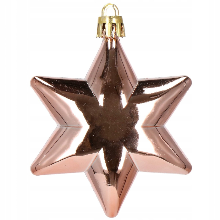 Set globuri si decoratiuni de Craciun, 152 piese, diverse dimensiuni, roz auriu [11]