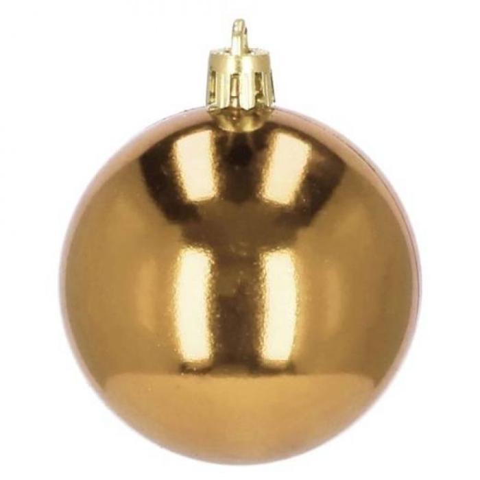 Set globuri si decoratiuni de Craciun, 51 piese, diverse dimensiuni, auriu [3]