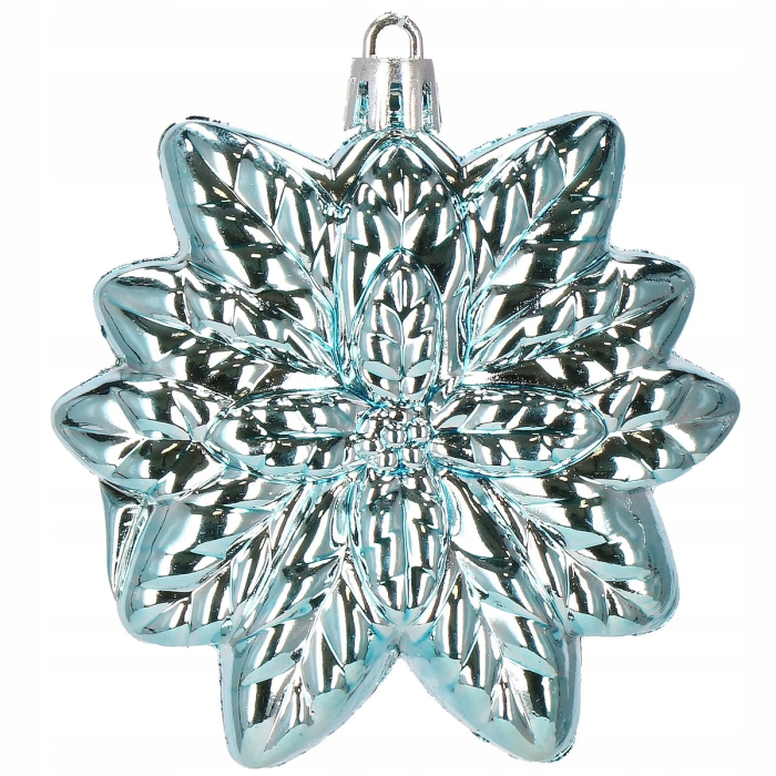 Set globuri si decoratiuni de Craciun, 72 piese, diverse dimensiuni, albastru [15]