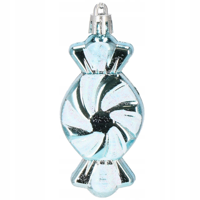 Set globuri si decoratiuni de Craciun, 77 piese, diverse dimensiuni, albastru [10]