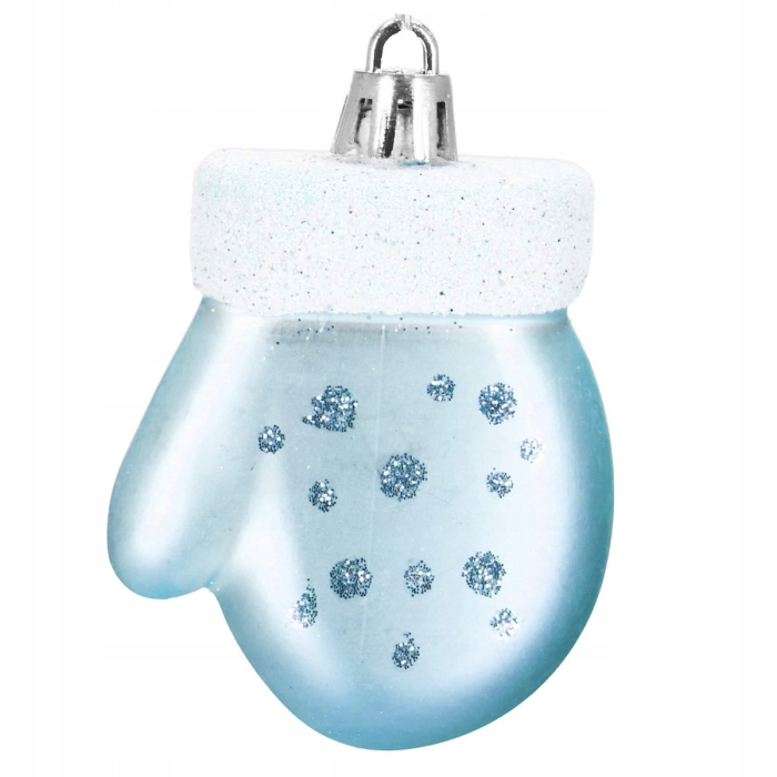 Set globuri si decoratiuni de Craciun, 77 piese, diverse dimensiuni, albastru [5]