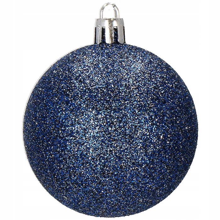 Set globuri si decoratiuni de Craciun, 77 piese, diverse dimensiuni, albastru inchis [3]
