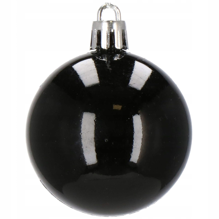 Set globuri si decoratiuni de Craciun, 77 piese, diverse dimensiuni, negru [16]