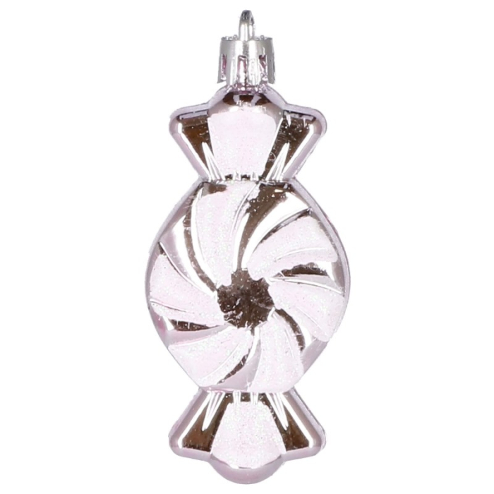 Set globuri si decoratiuni de Craciun, 77 piese, diverse dimensiuni, roz [10]