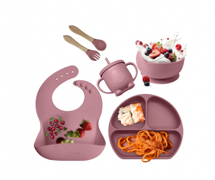 Set hranire bebelusi Diversificare Bebelusi Retete pentru Diversificare Bebelusi Alimente pentru Diversificare bebelusi tacamuri bebelusi furculite bebe silicon lingura bebe Furculita din silicon [11]