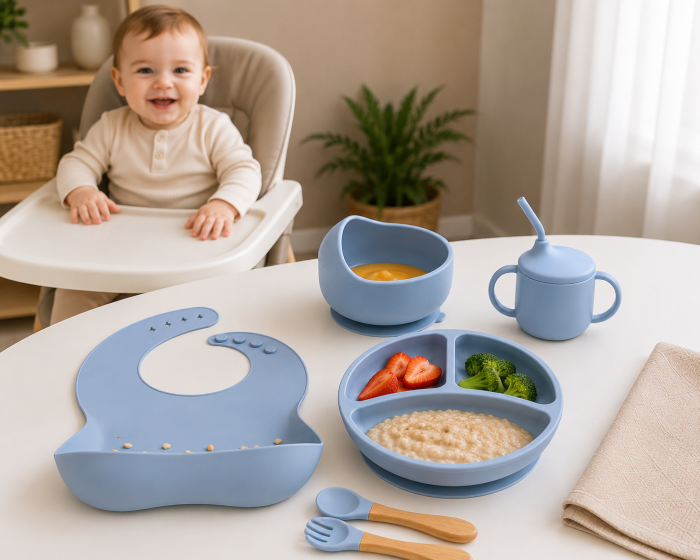 Set hranire bebelusi Diversificare Bebelusi Retete pentru Diversificare Bebelusi Alimente pentru Diversificare bebelusi tacamuri bebelusi furculite bebe silicon lingura bebe Furculita din silicon [21]