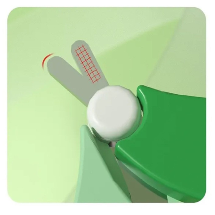 Set Ingrijire Unghii pentru Bebelusi, , Cutie de Depozitare in Forma de Ursulet, 10 x 9.5 cm, Verde [7]