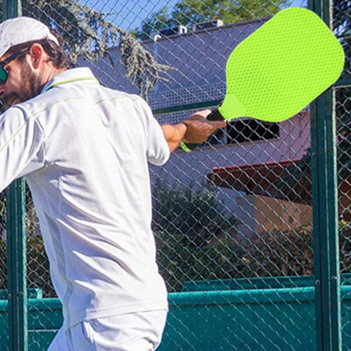 Set Joc de Ping-Pong, , 2 Palete, 1 Minge, + 6 Ani, 37.5 x 18 x 3 cm, Galben/Verde [6]