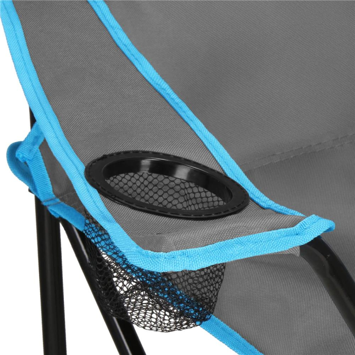 Set masa pliabila cu 2 scaune, structura metalica, husa transport, 47x47x45 cm, gri [7]