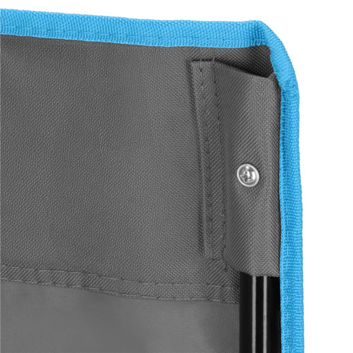 Set masa pliabila cu 2 scaune, structura metalica, husa transport, 47x47x45 cm, gri [9]