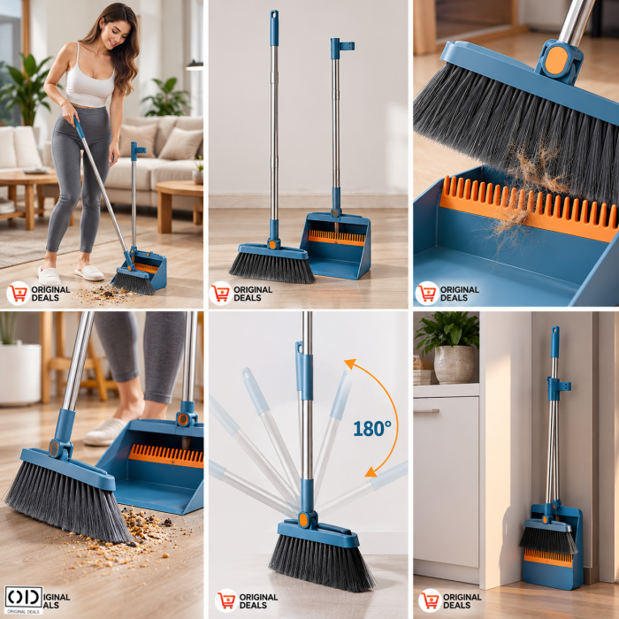 Set Matura si Faras cu Coada, Dinti Tip Pieptene, Pliabil, Albastru, ORIGINAL DEALS [7]