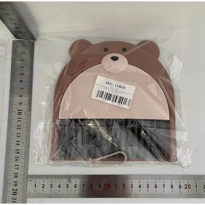 Set Matura si Faras, , Pentru Birou, din PP, Model Ursulet, 23.5 x 18 cm, Maro [6]