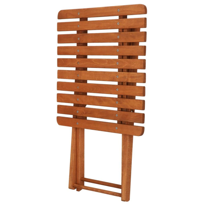 Set mobilier balcon sau terasa din lemn de fag, pliabil, masa 52x51x65 cm si 2 scaune, maro [22]