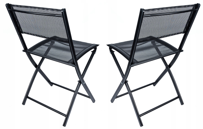 Set mobilier gradina Sersimo Oneiro, 2 scaune pliabile, 1 masa, negru [18]