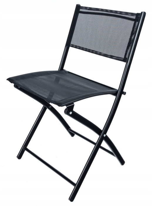 Set mobilier gradina Sersimo Oneiro, 2 scaune pliabile, 1 masa, negru [20]