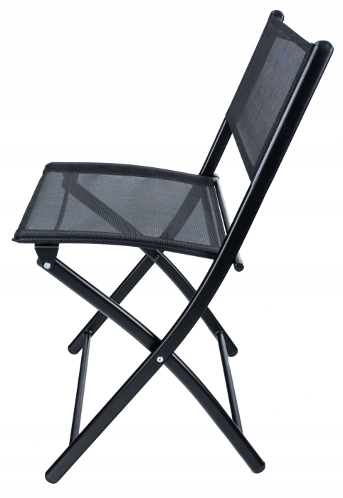 Set mobilier gradina Sersimo Oneiro, 2 scaune pliabile, 1 masa, negru [10]