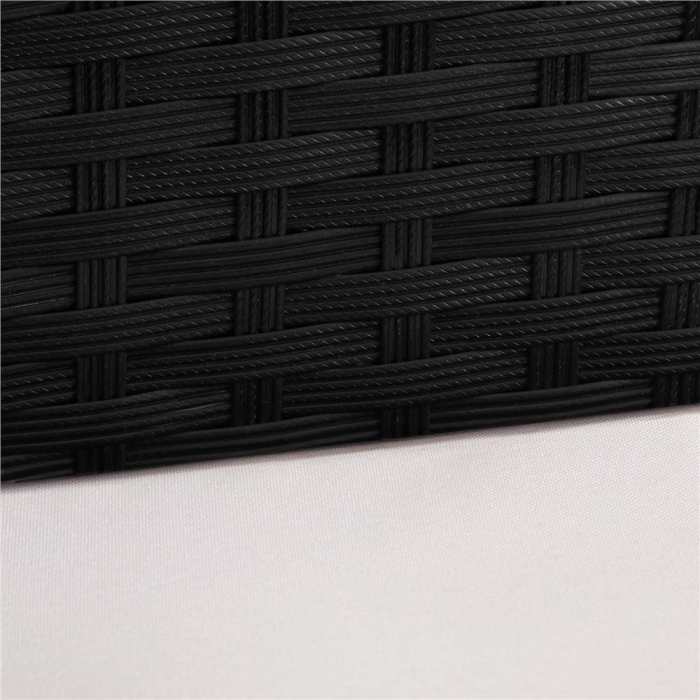 Set mobilier terasa, din tehnorattan, masa cu blat sticla securizata, 2 fotolii cu perne, negru [16]