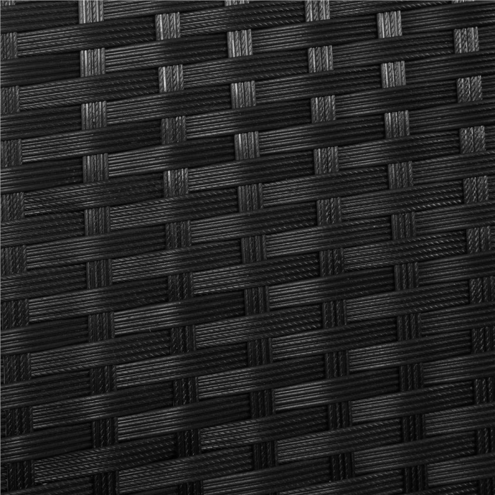 Set mobilier terasa, din tehnorattan, masa cu blat sticla securizata, 2 fotolii cu perne, negru [15]