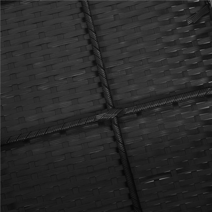 Set mobilier terasa, din tehnorattan, masa cu blat sticla securizata, 2 fotolii cu perne, negru [23]