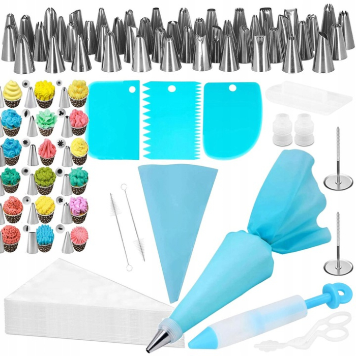 Set patiserie, 83 piese cu sabloane pentru ornarea prajiturilor [1]