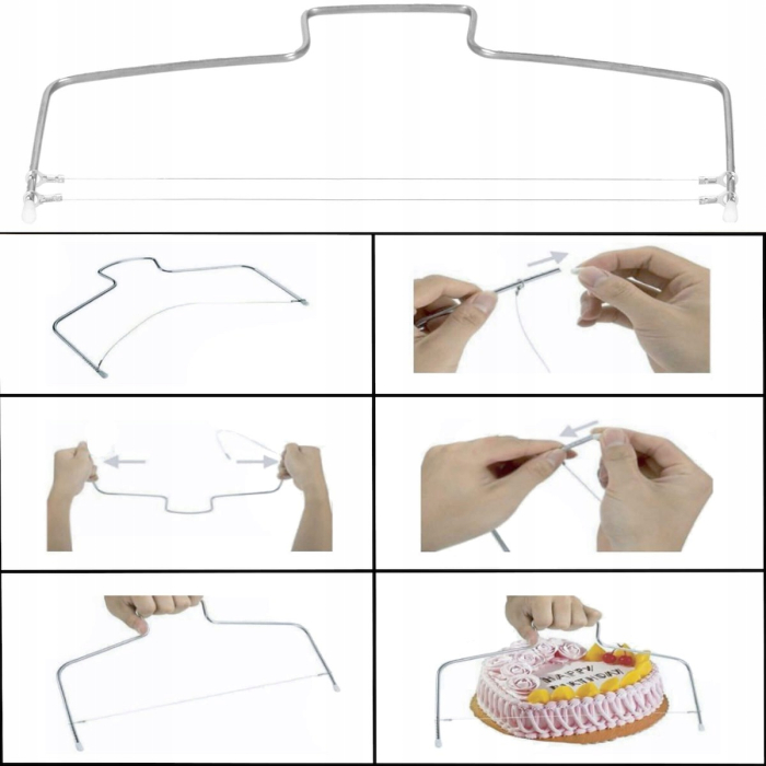 Set patiserie cu platou rotativ si 4 tavi de copt, 345 piese cu sabloane pentru ornarea prajiturilor [10]