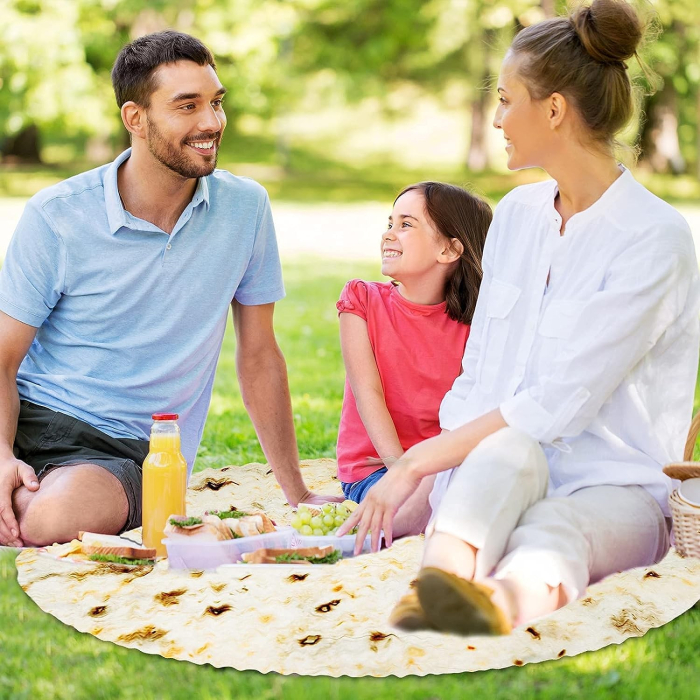 Set patura flanel si caciula , forma lipie, pentru nou-nascuti, material poliester, 85 cm, crem [2]