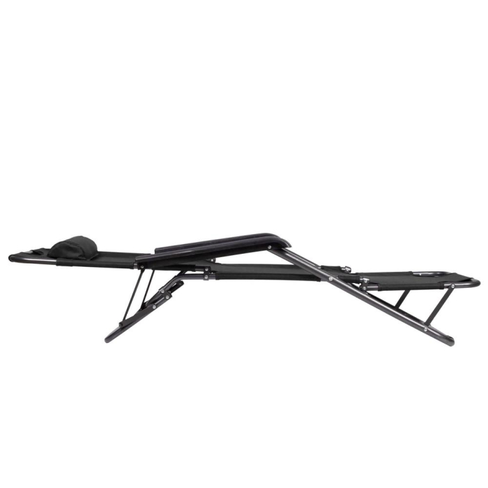 Sezlong pliabil Relax Zero Gravity, 80x60x153cm, negru [16]