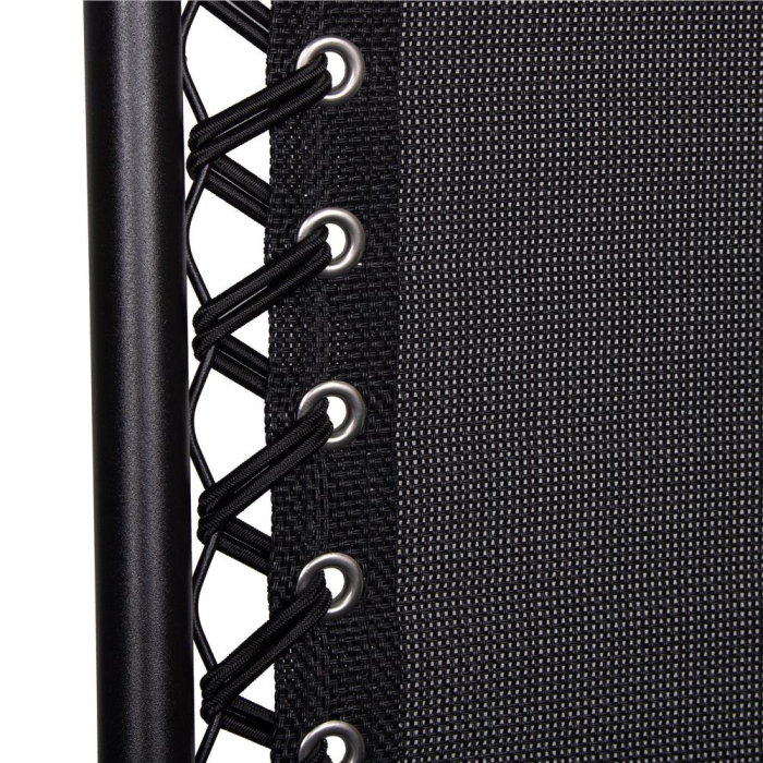 Sezlong pliabil SERSIMO GC3, Relax Zero Gravity cu parasolar, 175cm, negru [23]