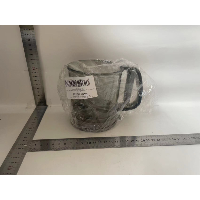 Sita Cernator Manual de Faina Portabila, , din Plastic, cu Maner, Strat Dublu, 15 x 12 x 11 cm, Transparent Gri Inchis [7]