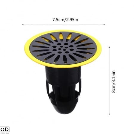 Sita Scurgere Pardoseala Anti Miros Neplacut cu Opritor pentru Gandaci, ABS 8 x 7.5 cm [9]