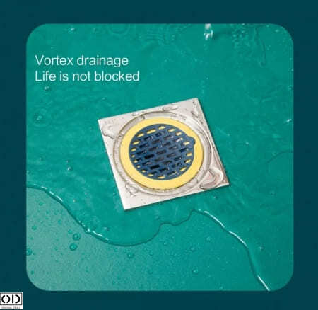 Sita Scurgere Pardoseala Anti Miros Neplacut cu Opritor pentru Gandaci, ABS 8 x 7.5 cm [8]