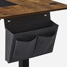 SONGMICS Birou cu reglaj electric pe inaltime, memorie cu 4 inaltimi, 60x140x(72-120)cm, maro rustic [4]