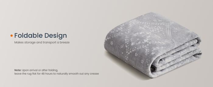 SONGMICS Covor decorativ antiderapant, stil boho, lavabil la masina, 120×170 cm, gri [9]