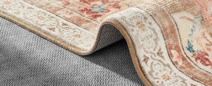 SONGMICS Covor decorativ antiderapant, stil vintage, lavabil la masina, 120×170 cm, bej cappuccino [9]