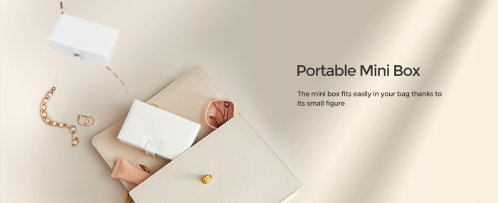 SONGMICS Cutie de bijuterii pe 3 nivele, 2 sertare, maner, inchidere cu cheie, 18x26x17cm, alb [3]