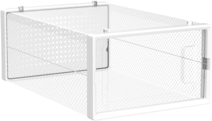 SONGMICS Cutii de pantofi, set de 12 organizatoare stivuibile, structura rezistenta ABS, 34x23x14 cm, transparent [4]