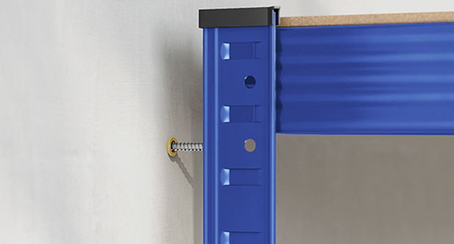 SONGMICS Raft de depozitare metalic, cu rafturi din MDF, 5 polite, max. 875 kg, 180x90x40cm, albastru [12]