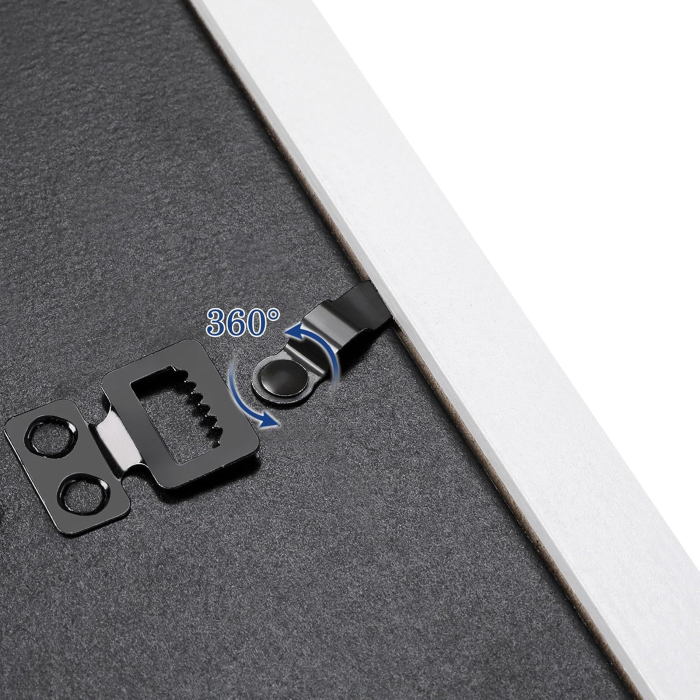 SONGMICS set rame foto 10 buc, 28x24 / 21x16 / 18x13 cm, alb, montaj perete sau birou, MDF si plastic [5]
