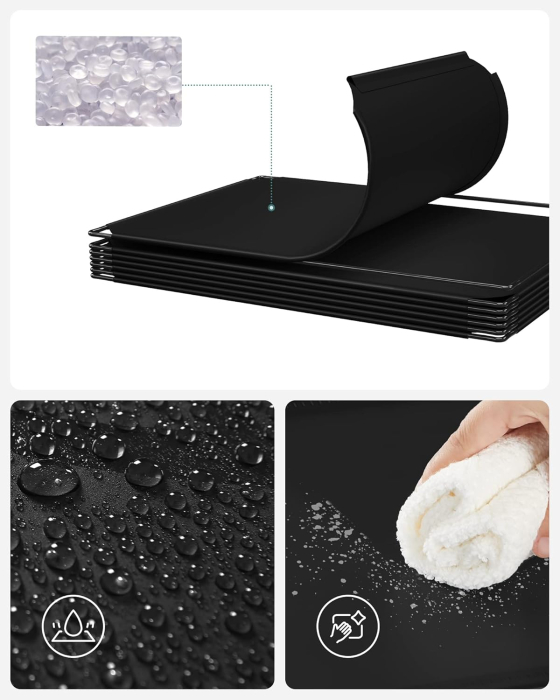 SONGMICS Unitate de depozitare cu 16 cuburi, pentru pantofi sau haine, personalizabil, 31x123x123 cm, negru [6]