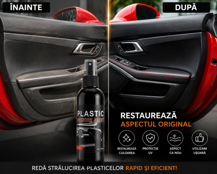 Spray Profesional pentru Intretinere si Reconditionare Plastice Auto Interior si Exterior, 100ml, ORIGINAL DEALS [6]