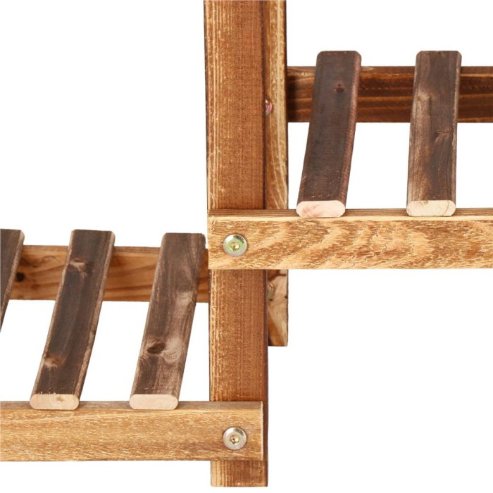 Stand de flori din lemn cu 8 etajere suport GA198, 85x70cm [4]