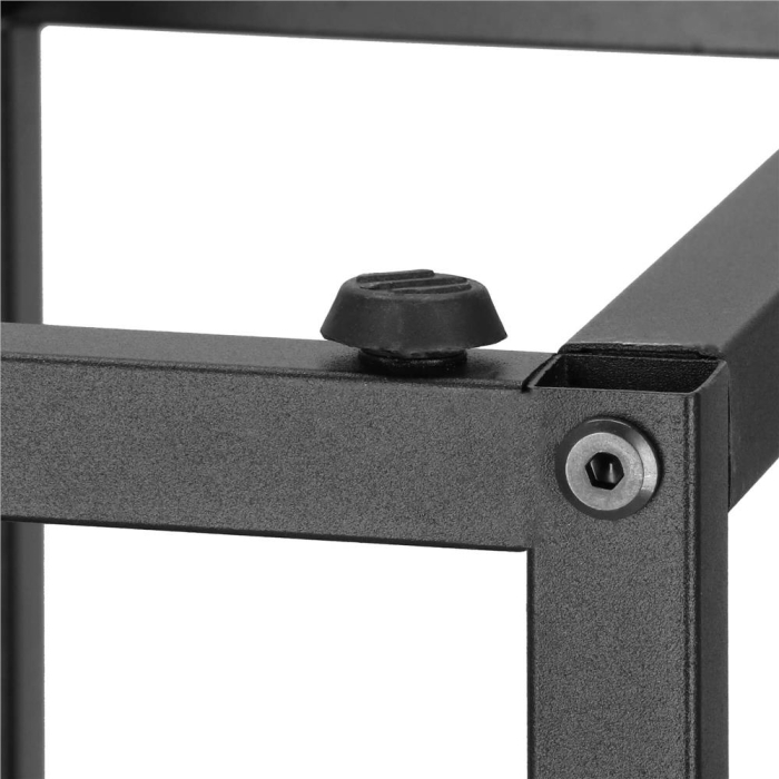 Stand pentru flori, cadru metalic, 4 etajere, 34x34x68 cm, maro inchis [12]