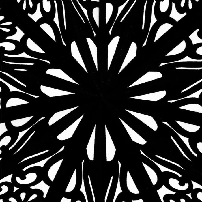 Stea decorativa 3D din hartie si pasla ajurata, 50cm, neagra [7]