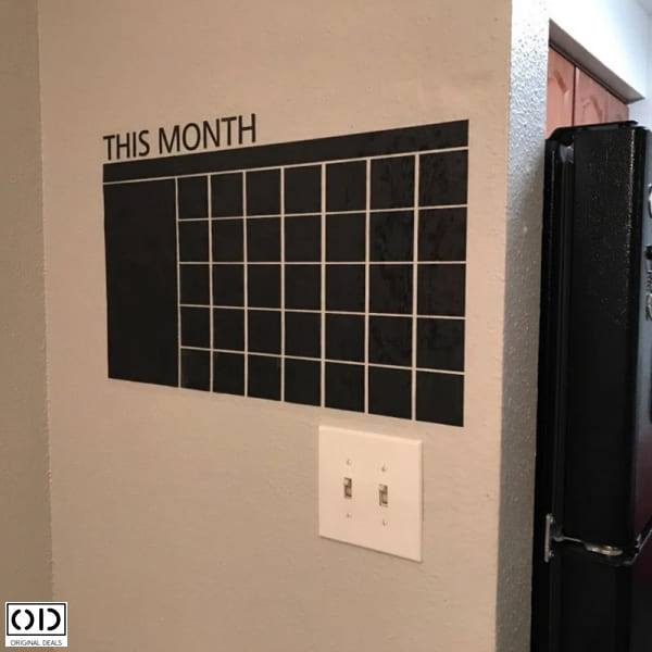 Sticker Autocolant  Calendar de tip Tabla cu Organizator si Planificator pentru 31 de zile ale lunii [8]
