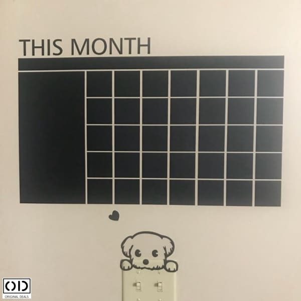 Sticker Autocolant  Calendar de tip Tabla cu Organizator si Planificator pentru 31 de zile ale lunii [5]